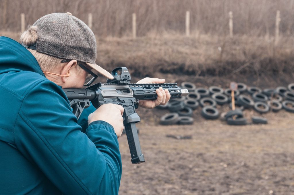 Tir à bras franc ar15